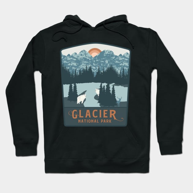 Glacier National Park Hoodie by Tonibhardwaj